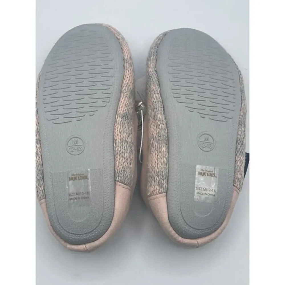 MUK LUKS Memory Foam Kids‎ Slippers Size Medium (12-13)